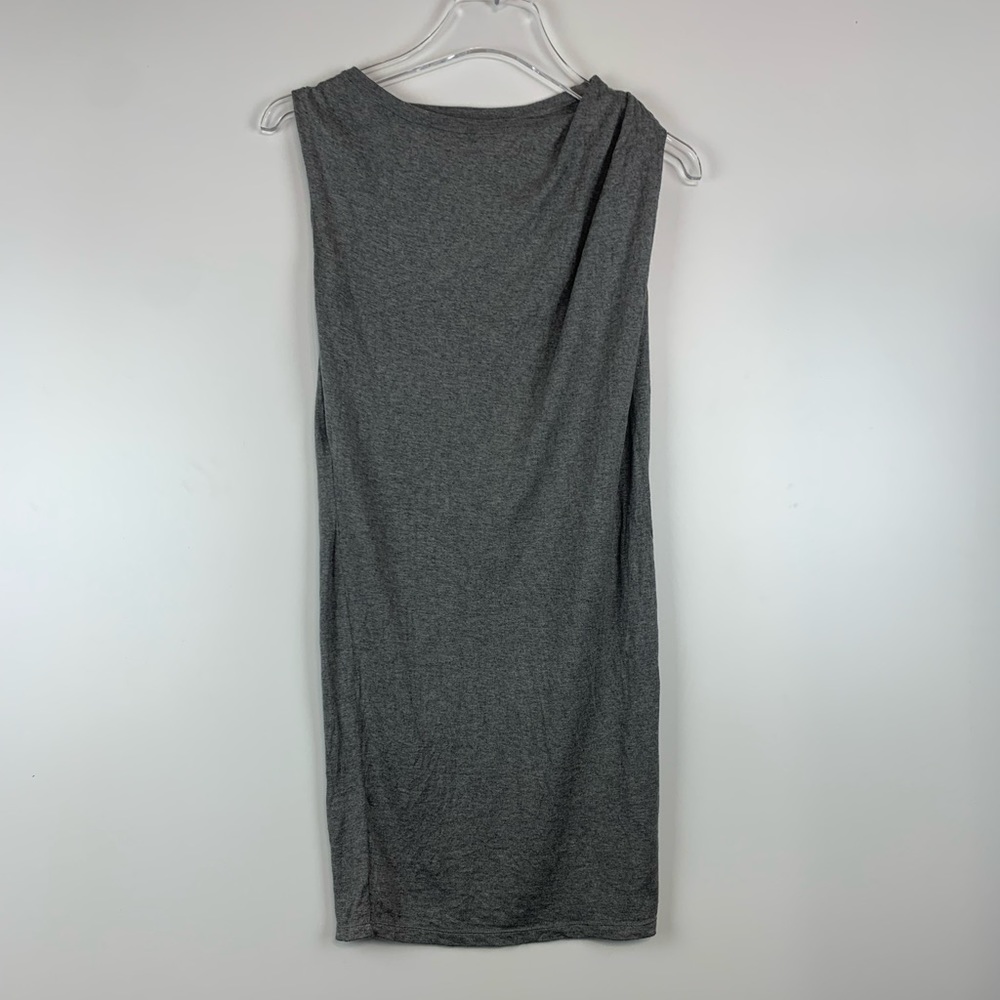 AllSaints Nova Dress Silk Cotton Sleeveless Size 0 Gray